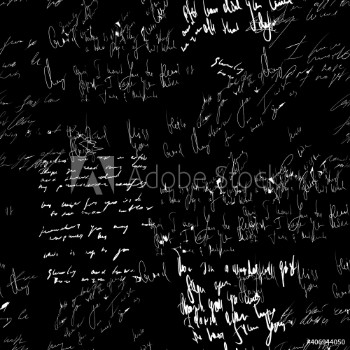 Picture of Seamless vector pattern White text on a black background